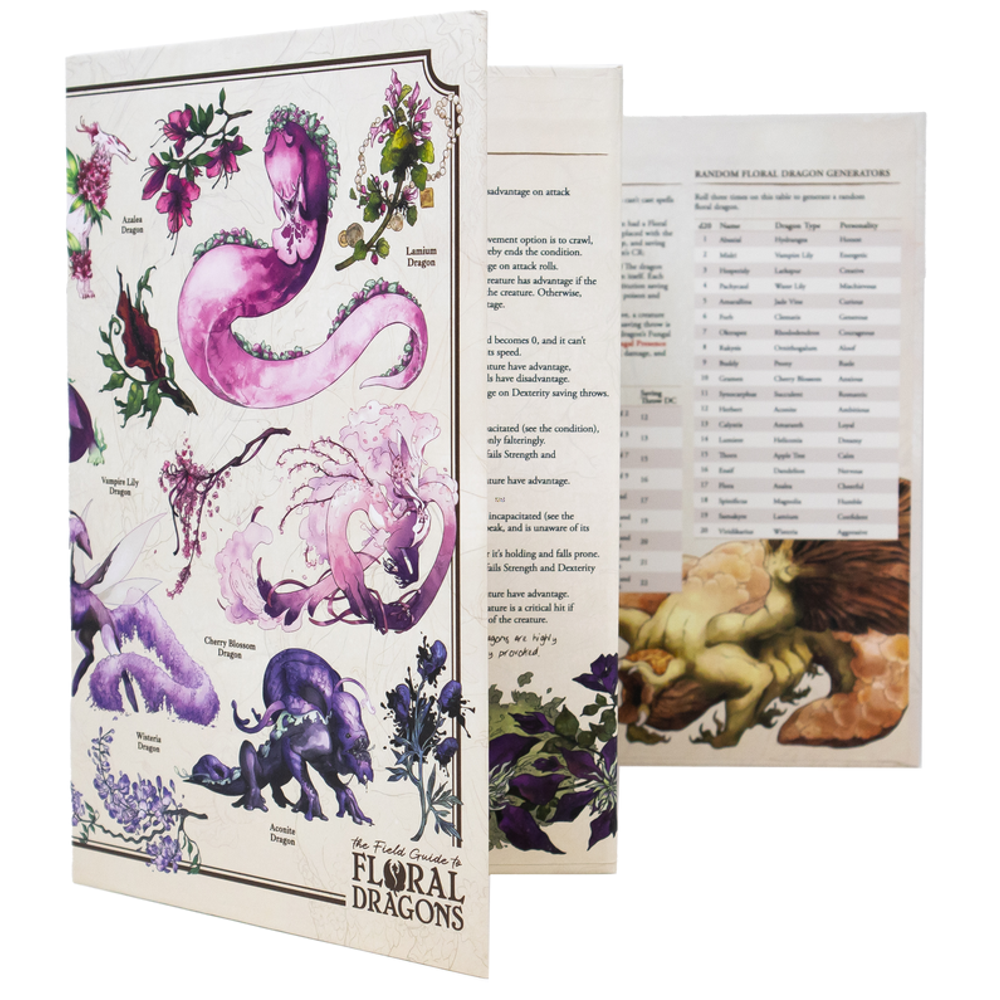 The Field Guide to Floral Dragons: GM Screen (D&D 5E Compatible)