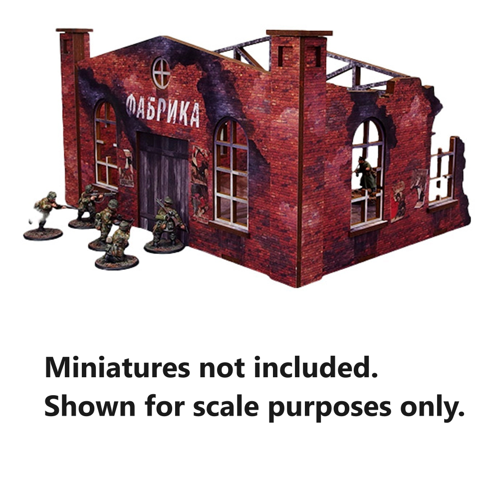 Bolt Action HDF Terrain: WW2 Ostfront Stalingrad - Ruined Factory Front