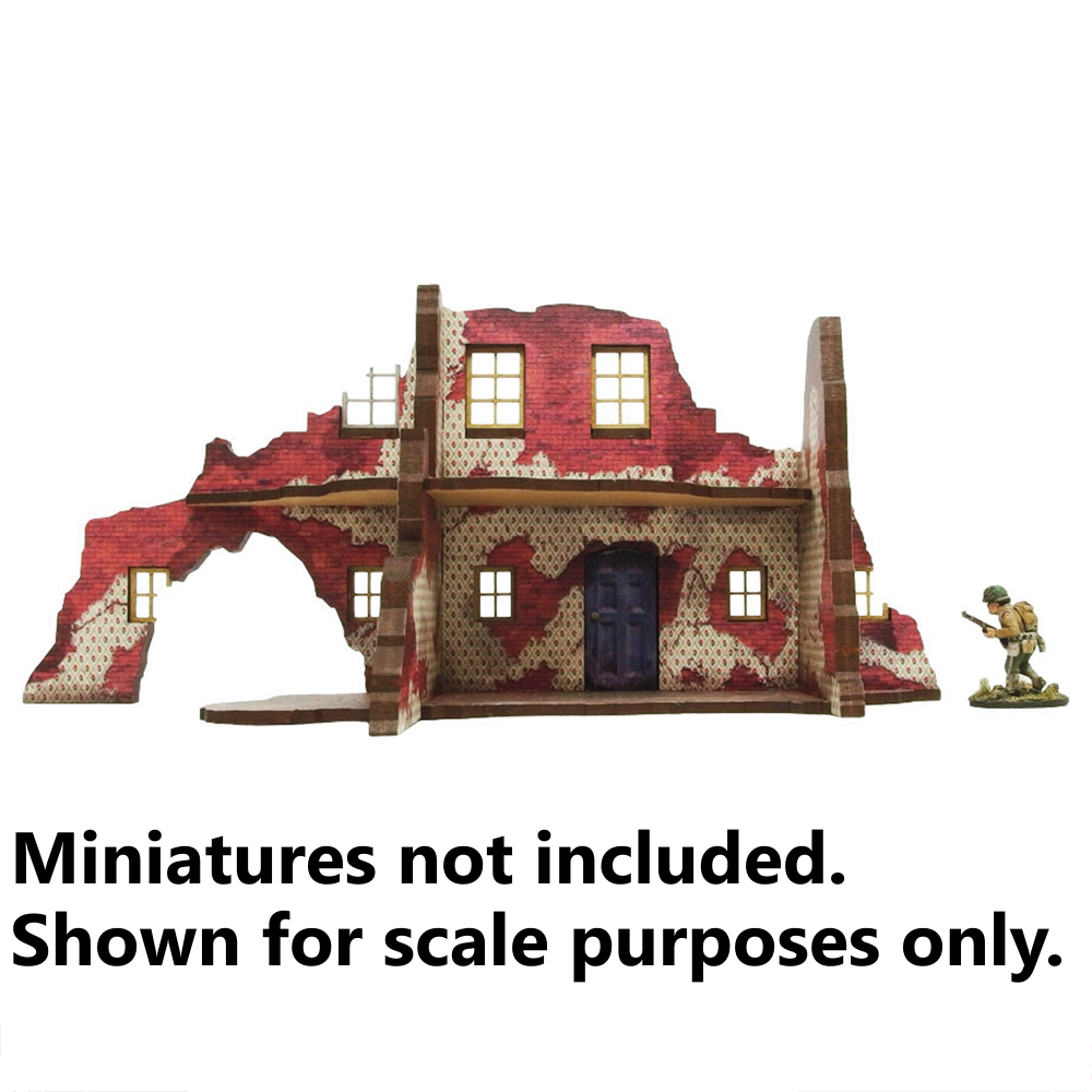 Bolt Action HDF Terrain: Normandy - Ruined Large House #2
