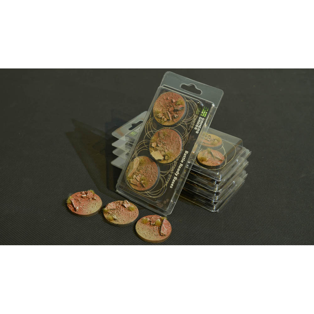Battle Ready Bases: Badlands - Round 50mm (3)