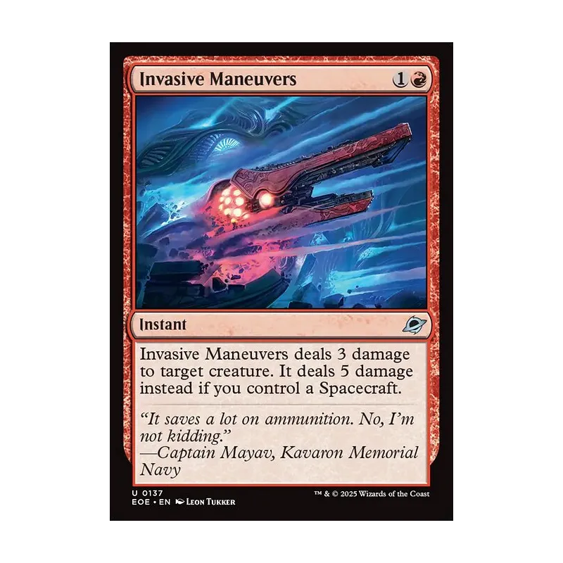 Invasive Maneuvers - Edge of Eternities (Near Mint)