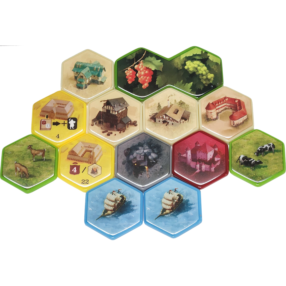 Castles of Burgundy: Special Edition - Acrylic Hexes Pack