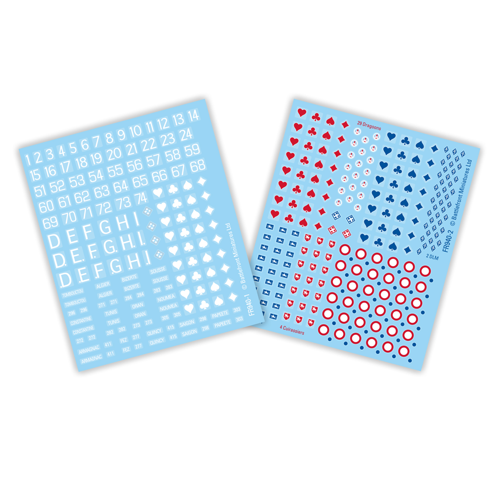Flames of War WW2: French - Early War Decals