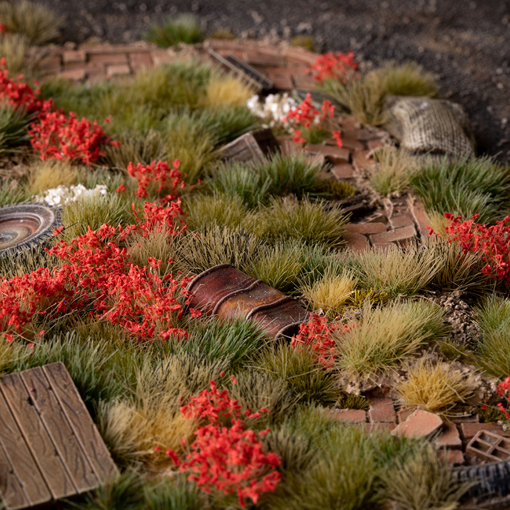 Gamers Grass Tufts: Red Flowers - Wild 6mm