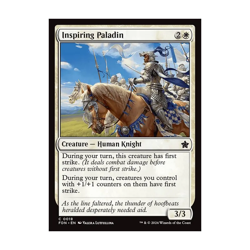 Inspiring Paladin - Foundations (Foil Near Mint)