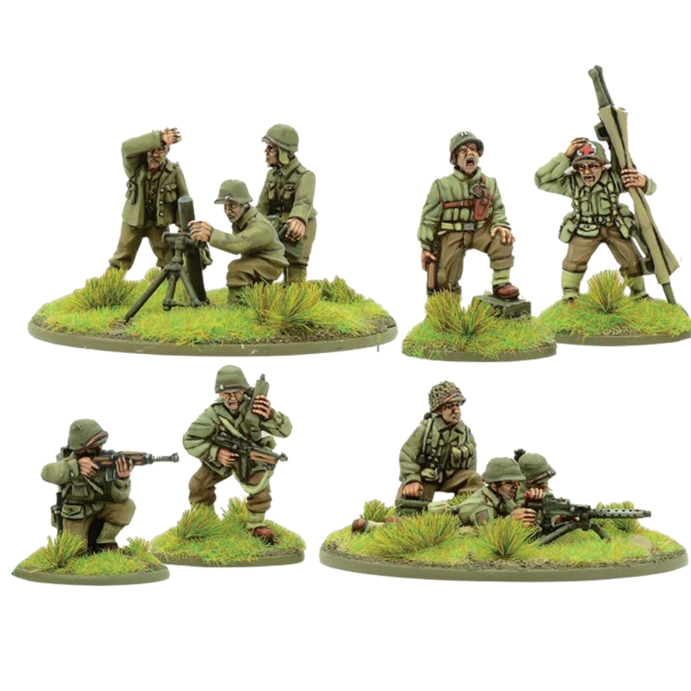 Bolt Action: US Army Support Group (HQ, Mortar & MMG)