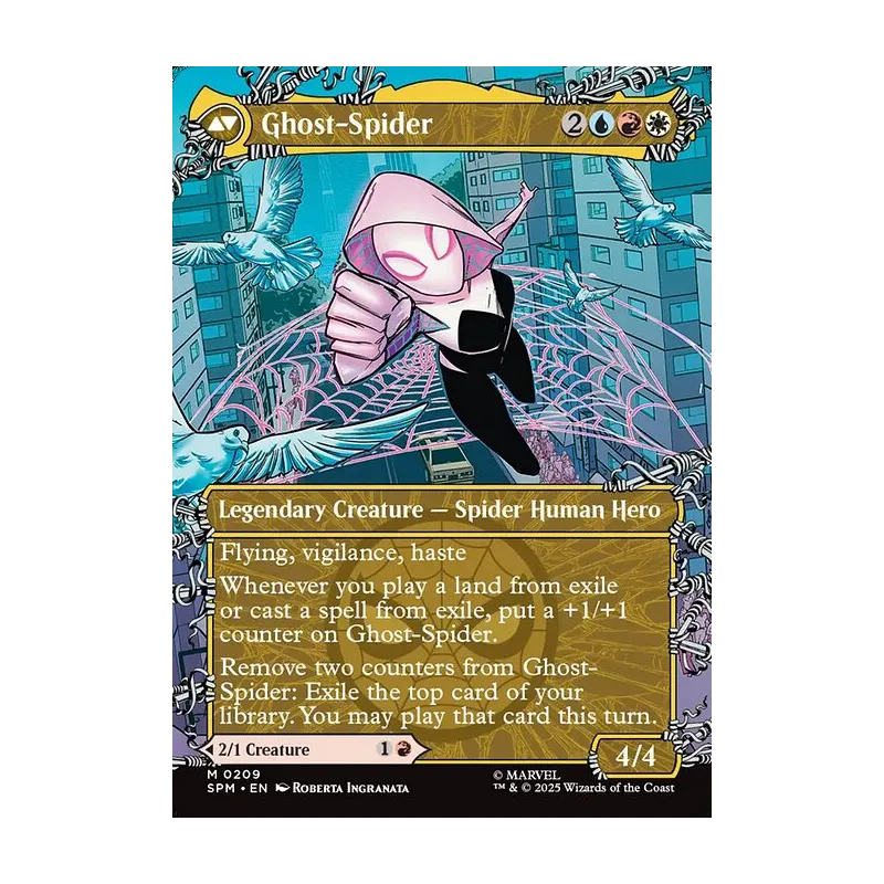 Gwen Stacy // Ghost-Spider (0209) (Borderless) - Marvel's Spider-Man (Near Mint)