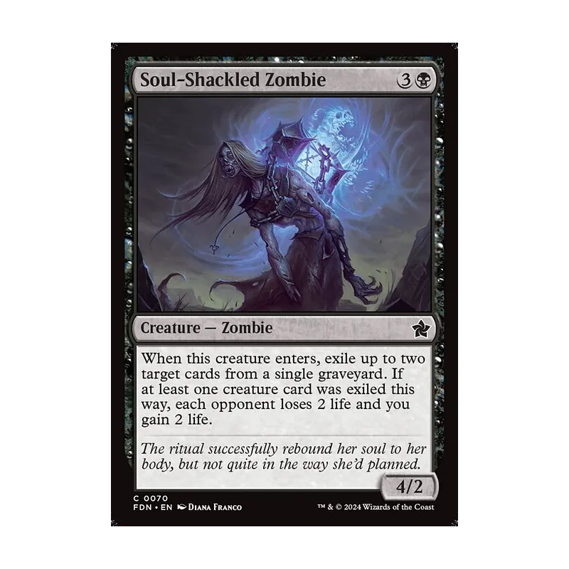 Soul-Shackled Zombie - Foundations (Foil Near Mint)