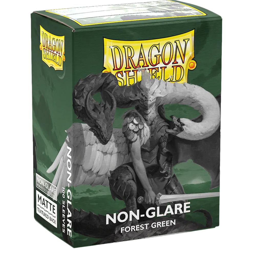 Dragon Shield Sleeves: Matte Non-Glare - Forest Green (100)