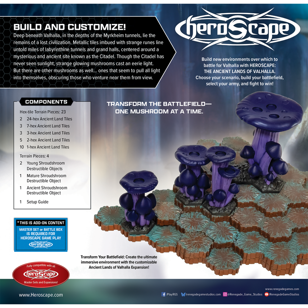 Heroscape: The Ancient Lands of Valhalla Terrain Expansion (Preorder)
