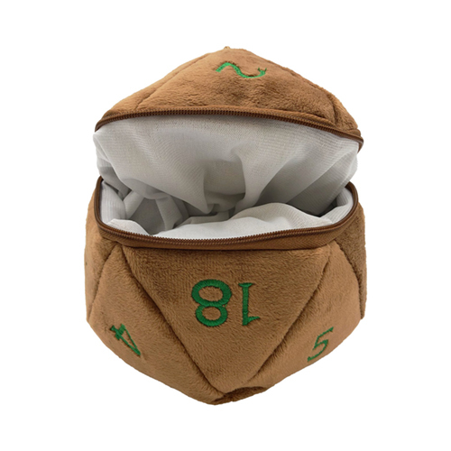 D&D Dice Bag: d20 Plush - D&D Copper w/ Green