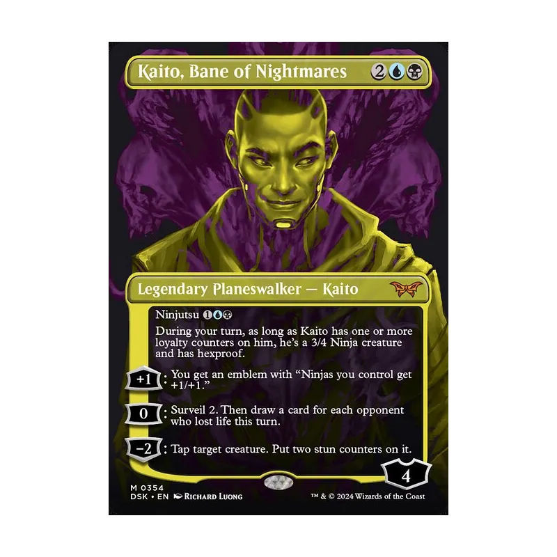 Kaito, Bane of Nightmares (Showcase) - Duskmourn: House of Horror (Foil Near Mint)