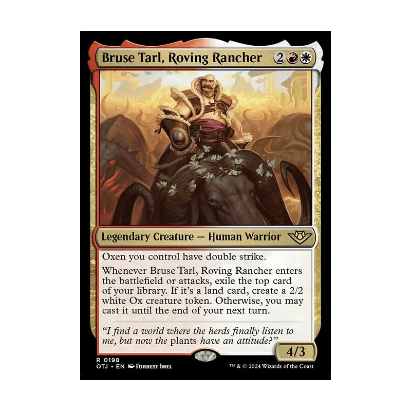 Bruse Tarl, Roving Rancher - Outlaws of Thunder Junction (Near Mint)