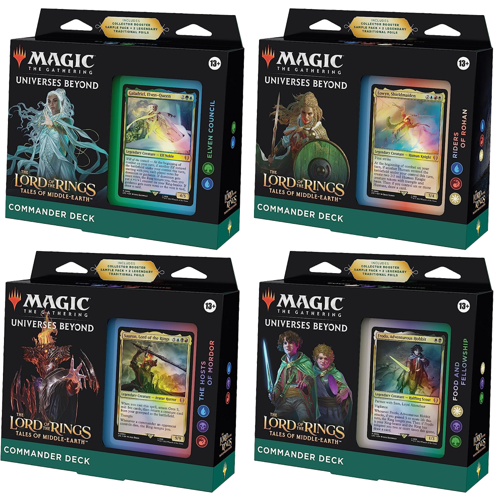MTG: Lord of the Rings: Tales of Middle-earth - Commander Deck - Set of 4