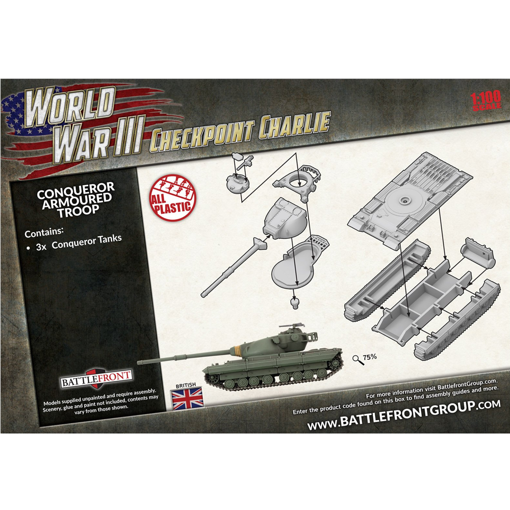 WWIII Team Yankee: British - Conqueror Armoured Troop