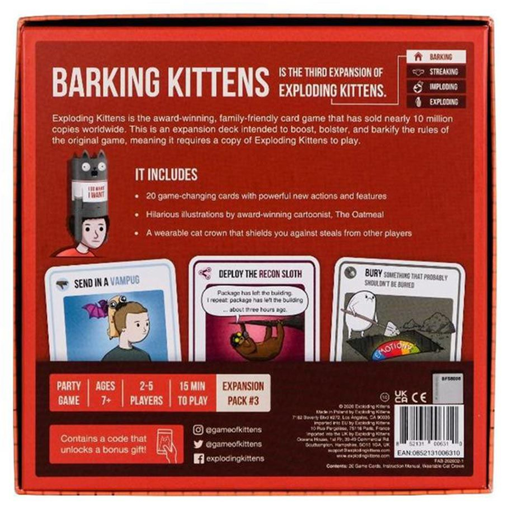Exploding Kittens: Barking Kittens Expansion Pack