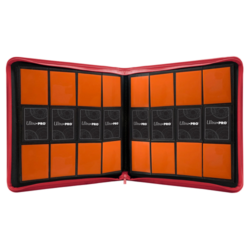 Ultra Pro 12-Pocket Zippered Pro-Binder: Red