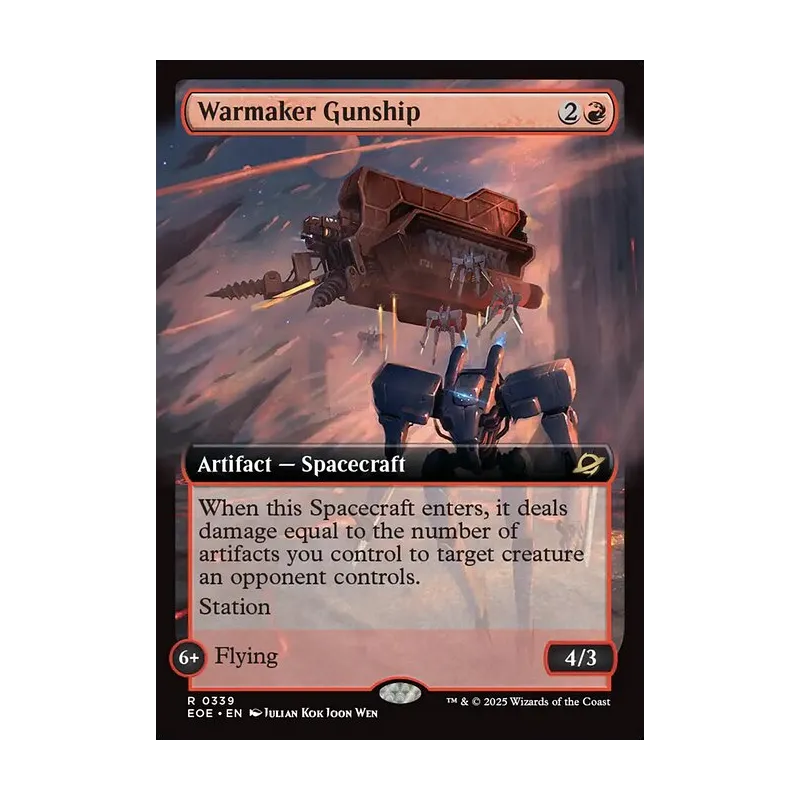 Warmaker Gunship (Extended Art) - Edge of Eternities (Near Mint)