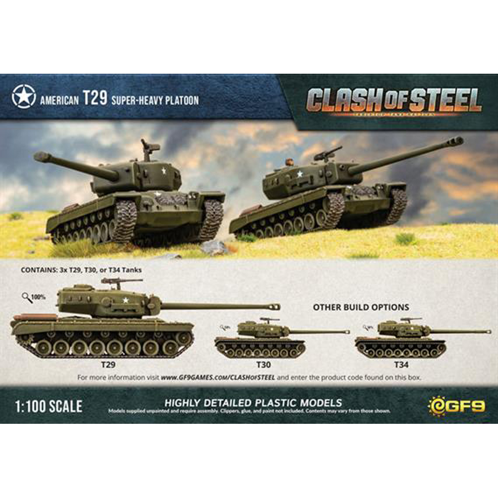 Clash of Steel: American - T29 Super-Heavy Platoon