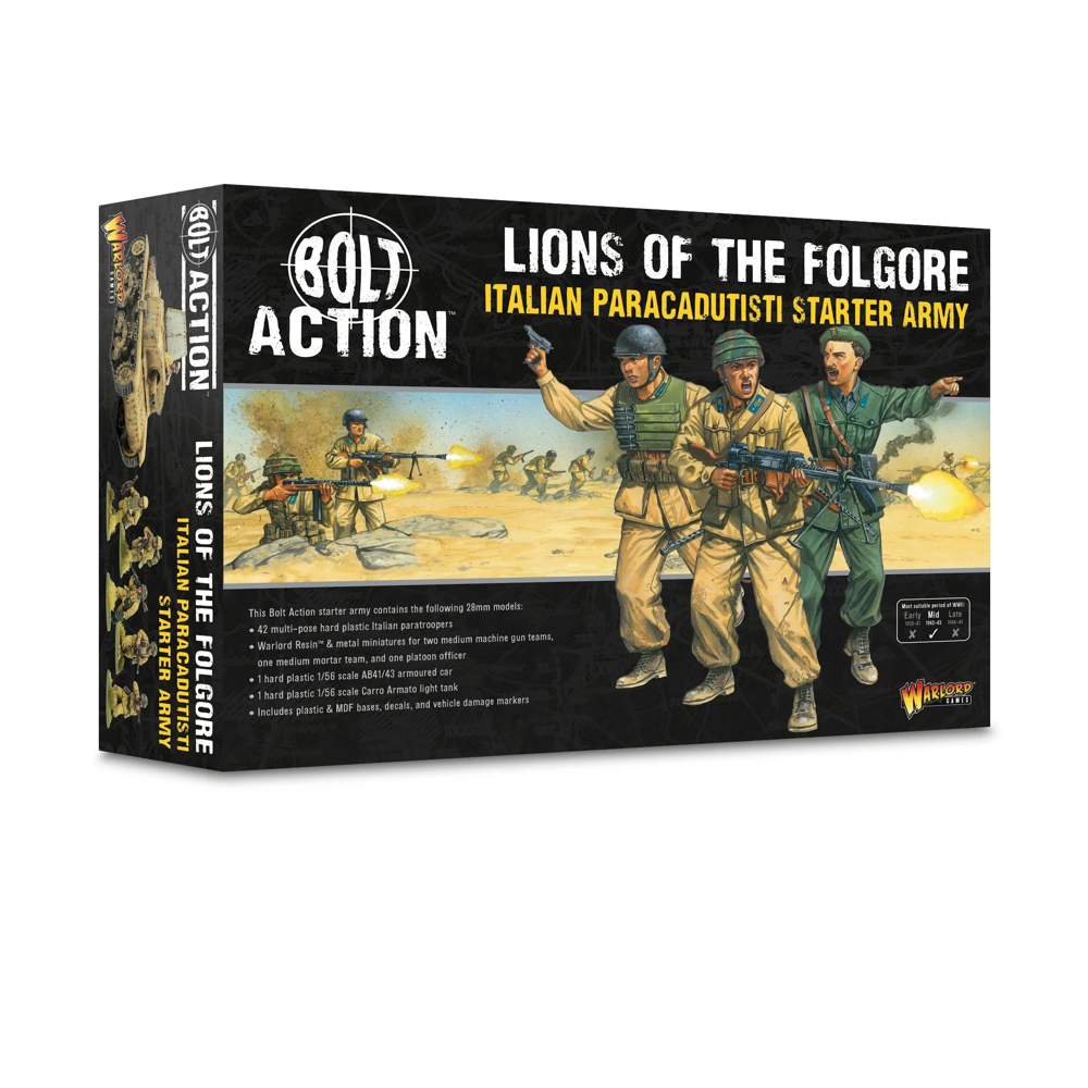 Bolt Action 3E: Lions of the Folgore - Italian Paracadutisti Starter Army