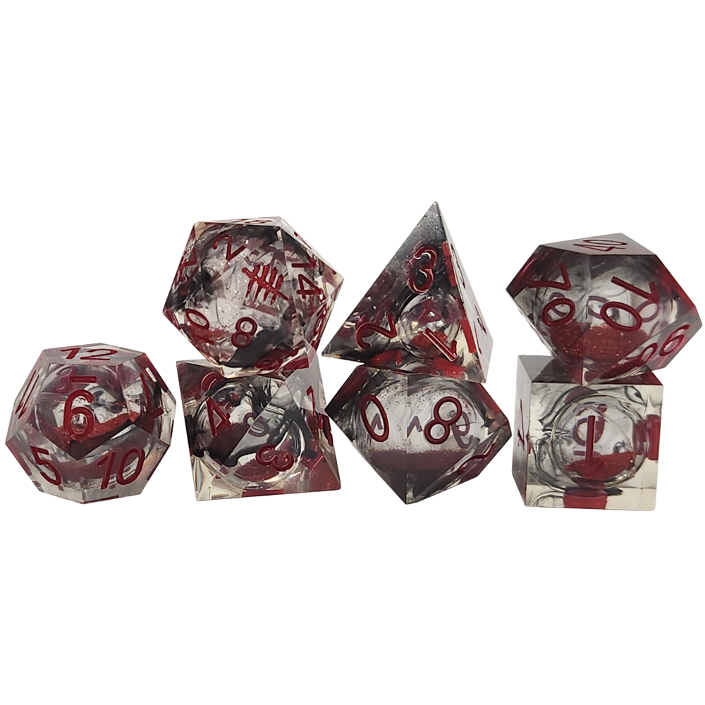 Polyhedral RPG Dice Set: Dead by Daylight - Blood Dice (7) (New Arrival)