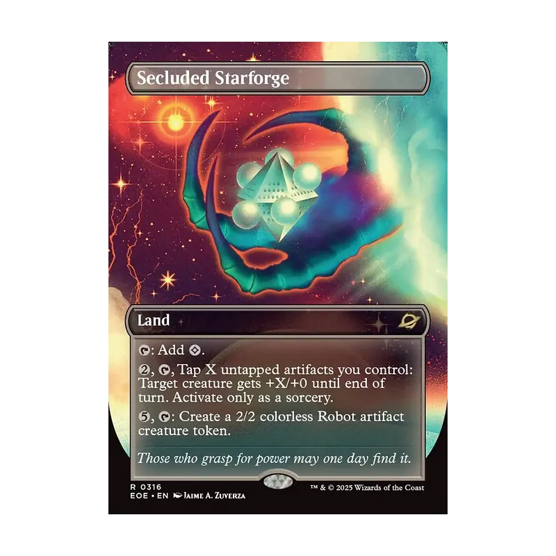 Secluded Starforge (Borderless) - Edge of Eternities (Near Mint)