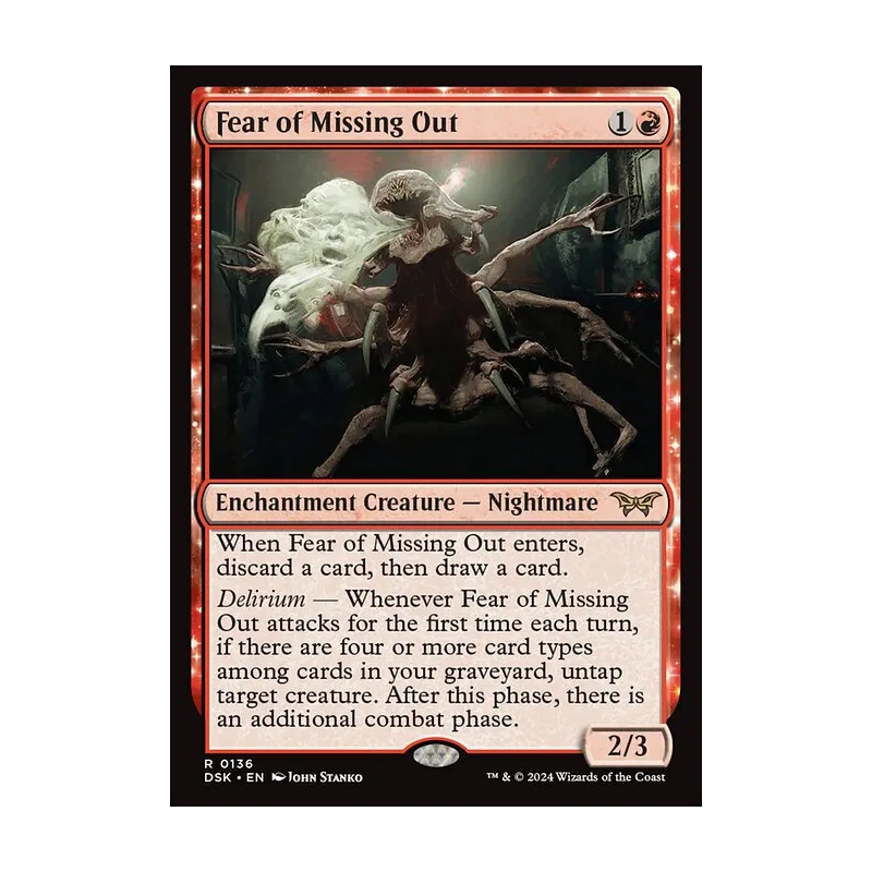 Fear of Missing Out - Duskmourn: House of Horror (Foil Near Mint)