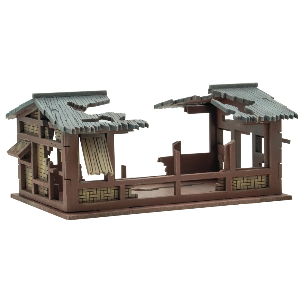 Skytrex MDF Terrain: Pacific Theater - Small Building Ruins