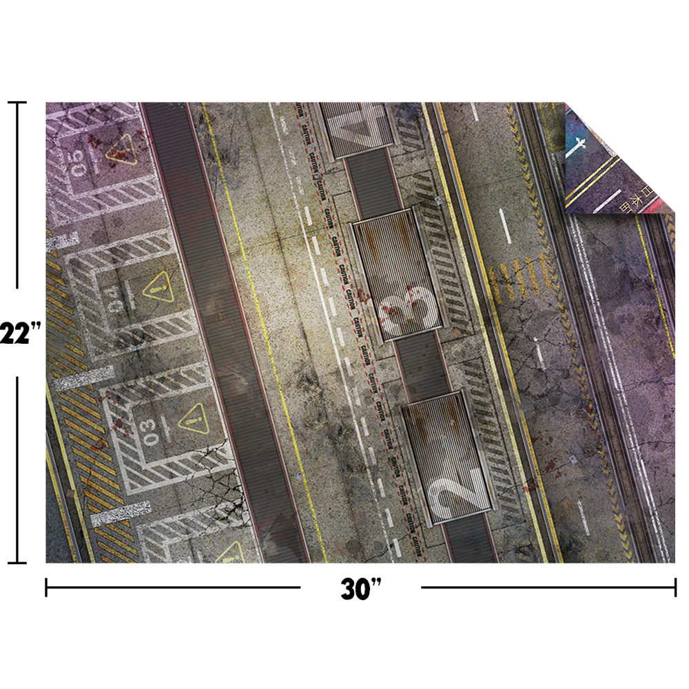 Cyberpunk Red Combat Zone: Game Mat (22in x 30in)