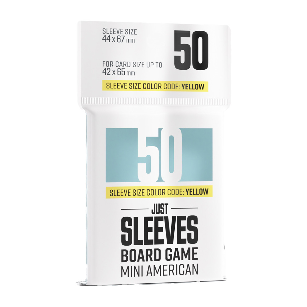 Just Sleeves: Mini American Board Game - Clear (50)