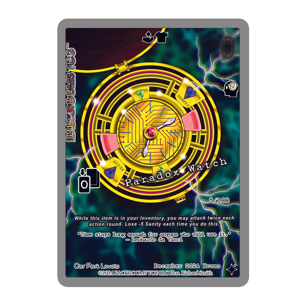 Backrooms TCG: Holo Promo Cards - Paradox Watch