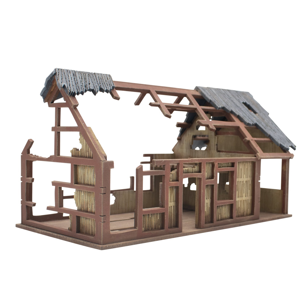 Skytrex MDF Terrain: Pacific Theater - Large Building Ruins