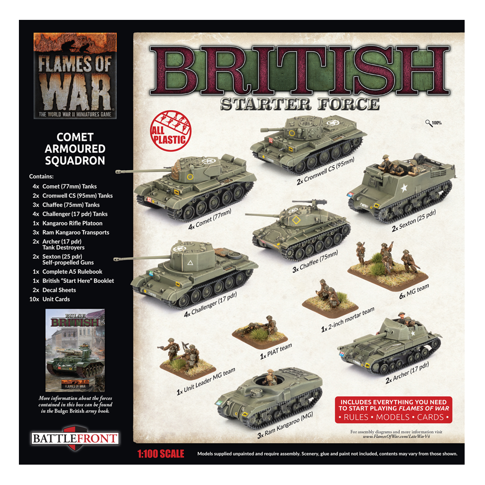 Flames of War WW2: British Starter Force - Comet Armoured Squadron