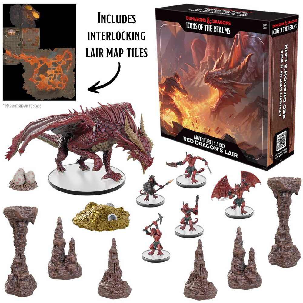 D&D Icons of the Realms: Adventure in a Box - Red Dragon's Lair