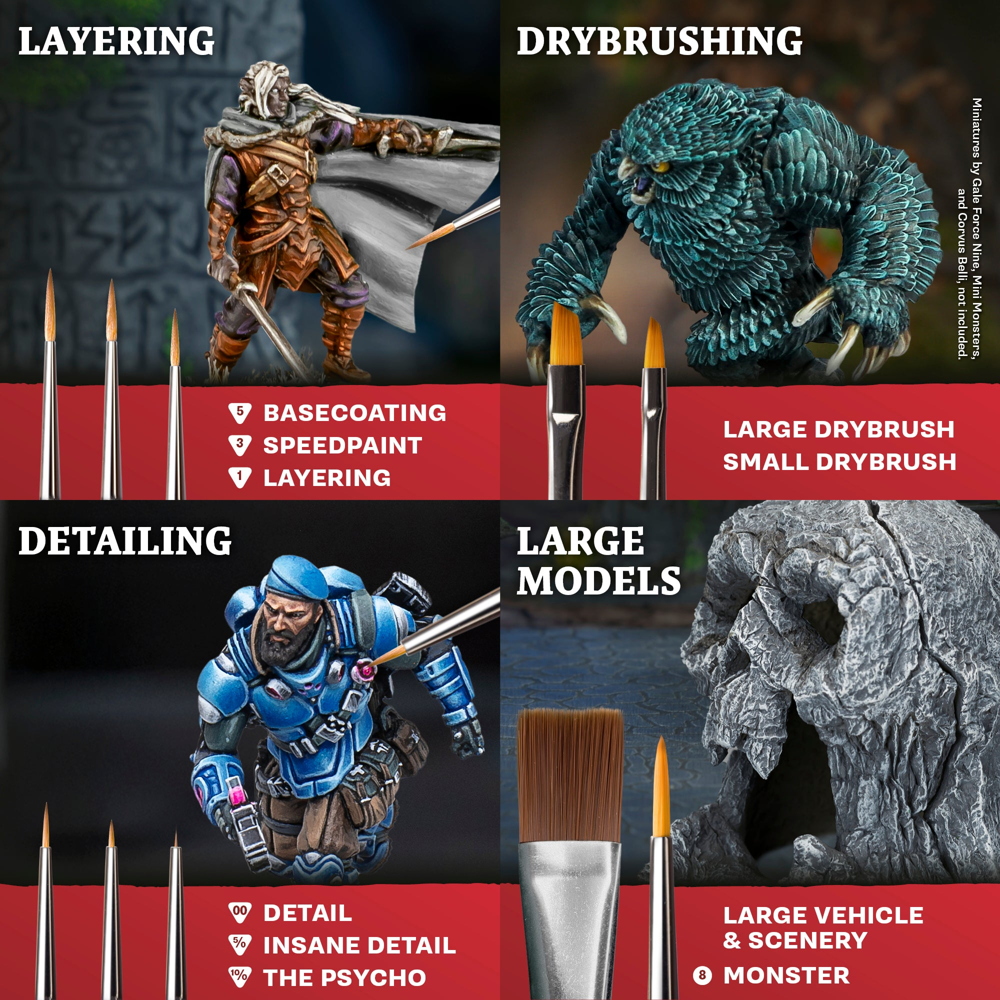 Army Painter Brush: Mega Brush Set