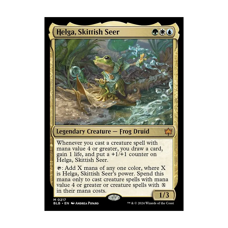 Helga, Skittish Seer - Bloomburrow (Near Mint)
