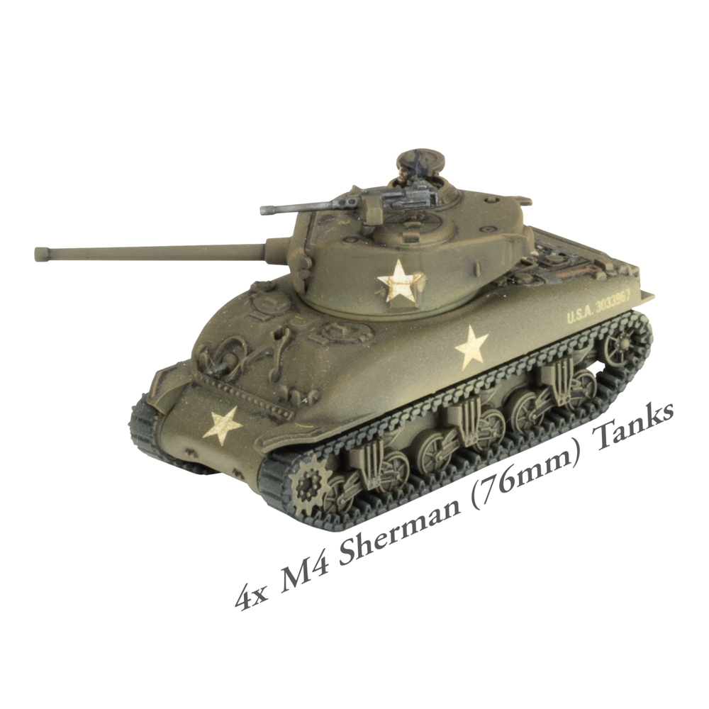 Flames of War WW2: American Starter Force - Old Ironsides Sherman Tank Company (New Arrival)