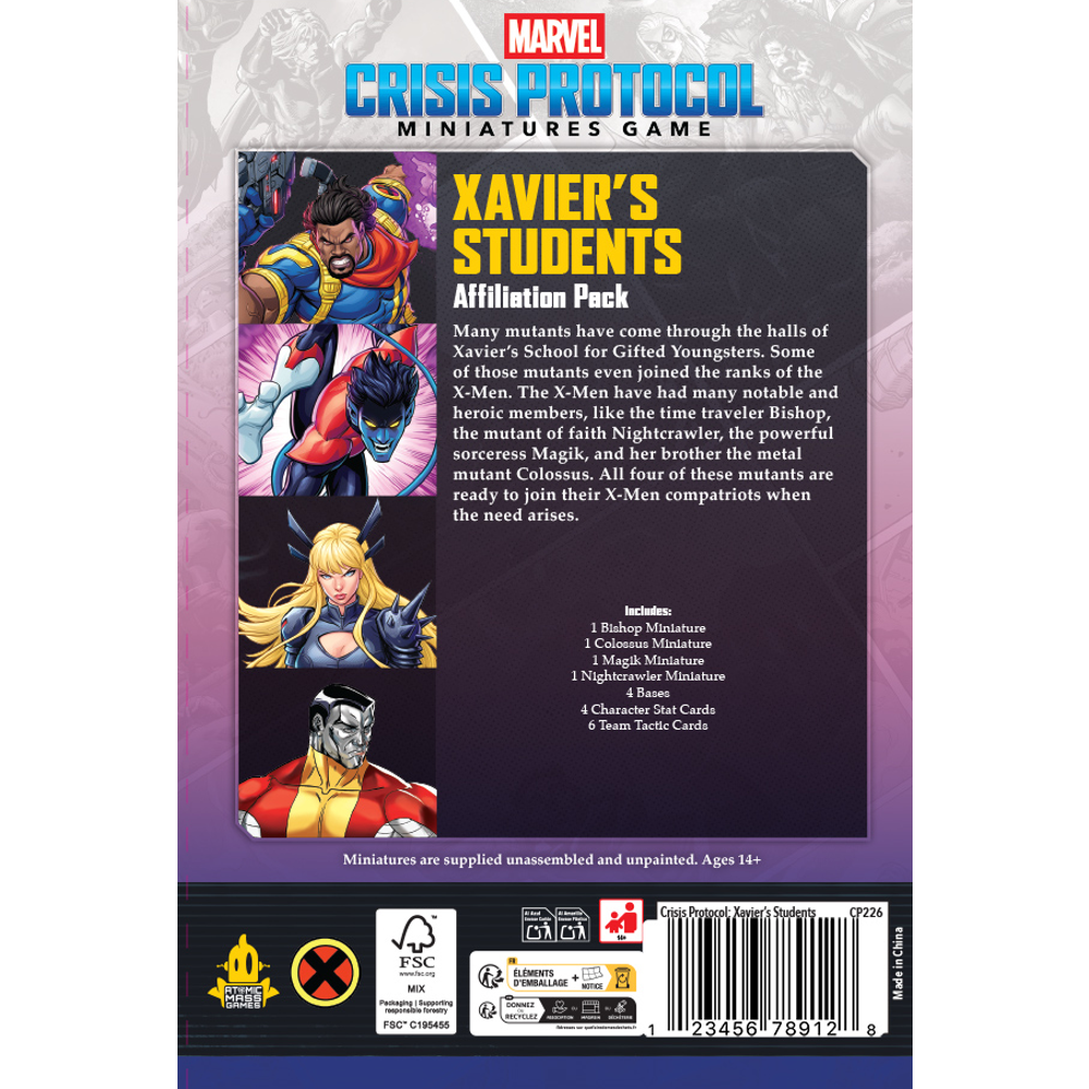 Marvel Crisis Protocol: Xavier's Students Affiliation Pack