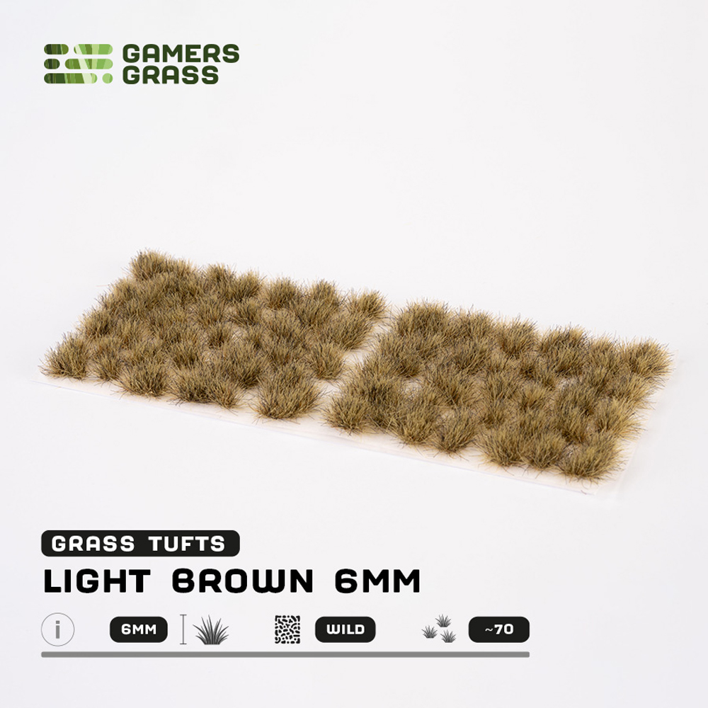 Gamers Grass Tufts: Light Brown - Wild 6mm