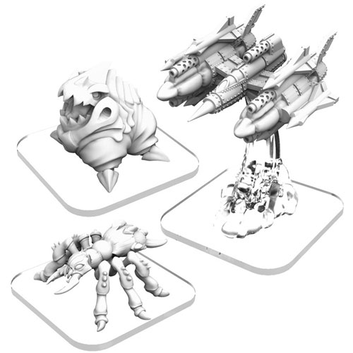 Monsterpocalypse: Destroyers Alternate Elite Units - Belcher, LTA Fighter, Dire Ant (Clearance)