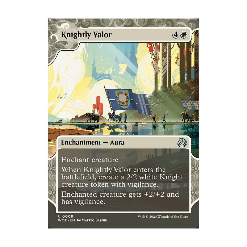 Knightly Valor - Wilds of Eldraine: Enchanting Tales (Near Mint)