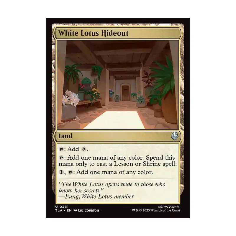 White Lotus Hideout - Avatar: The Last Airbender (Near Mint)