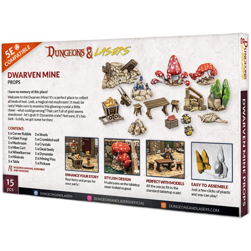 Dungeons & Lasers: Dwarven Mine Props