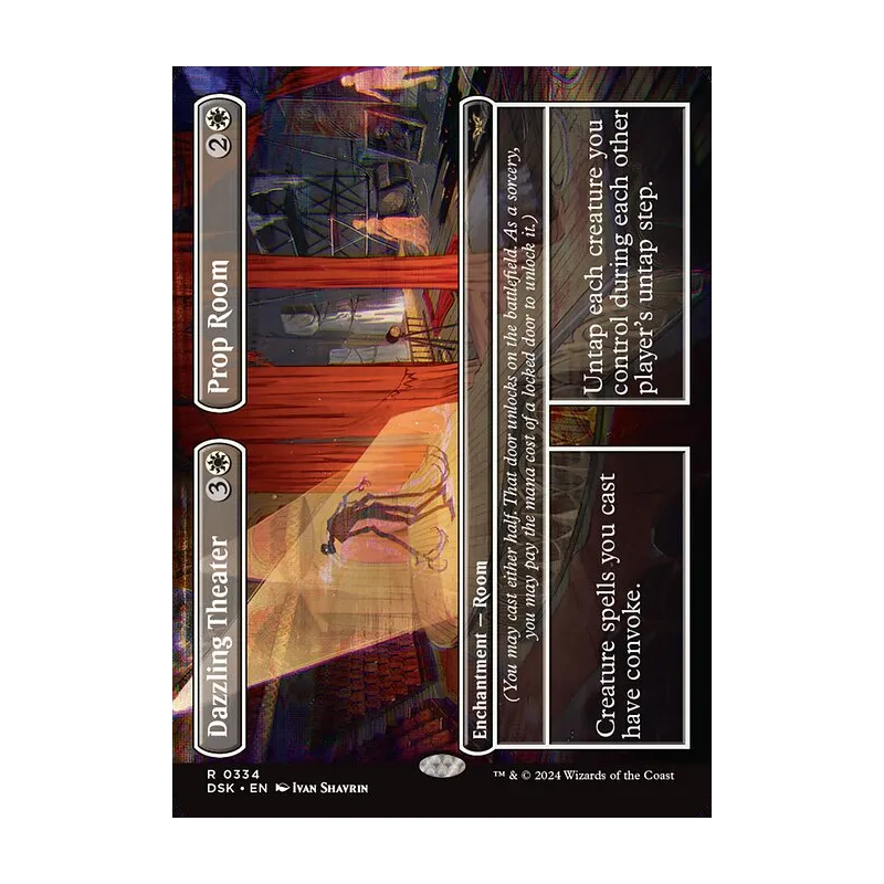 Dazzling Theater // Prop Room (Borderless) - Duskmourn: House of Horror (Foil Near Mint)