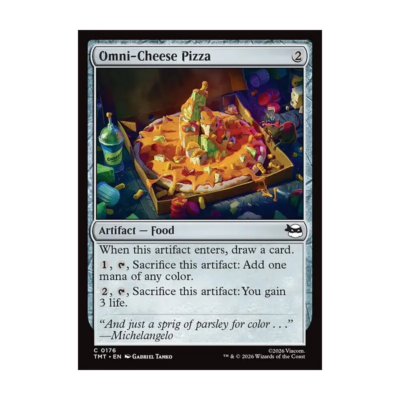 Omni-Cheese Pizza - Teenage Mutant Ninja Turtles (Near Mint)