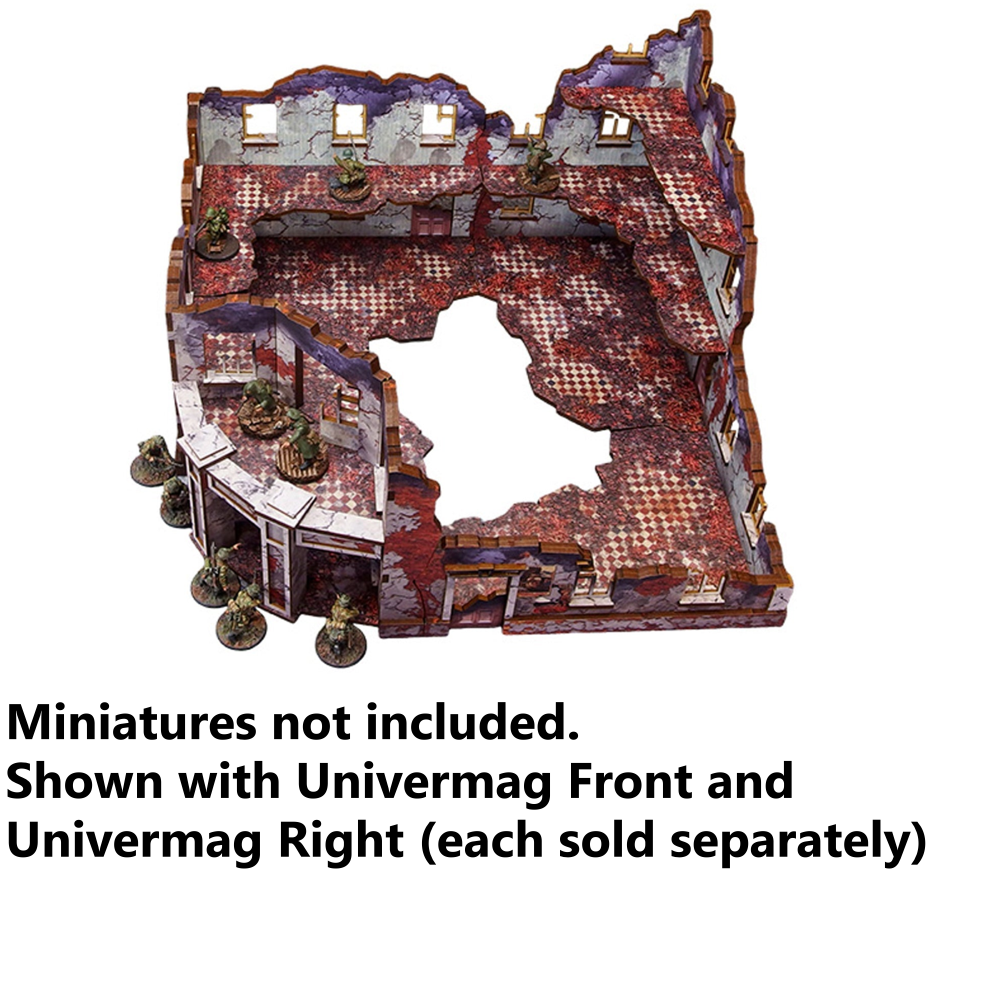 Bolt Action HDF Terrain: WW2 Ostfront Stalingrad - Ruined Univermag Left (with 3rd Floor)