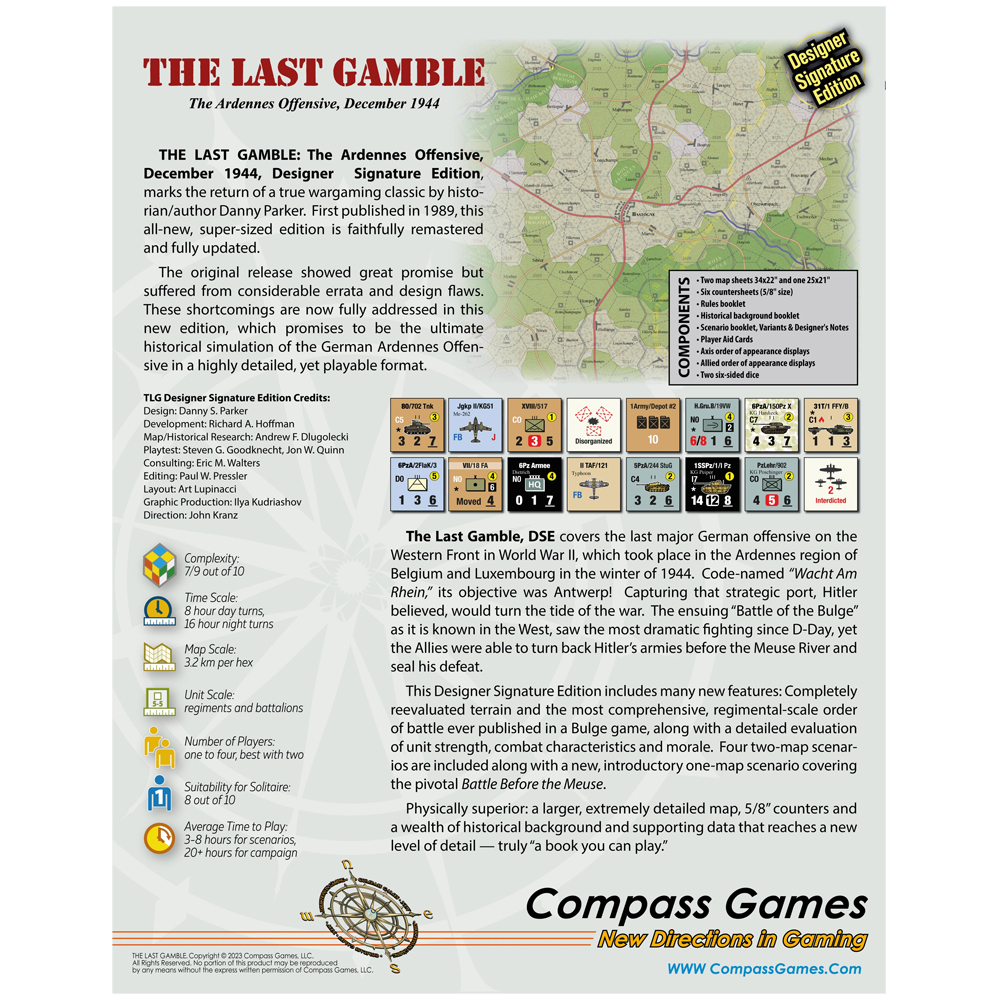 The Last Gamble: The Battle of the Bulge (Designer Signature Edition)