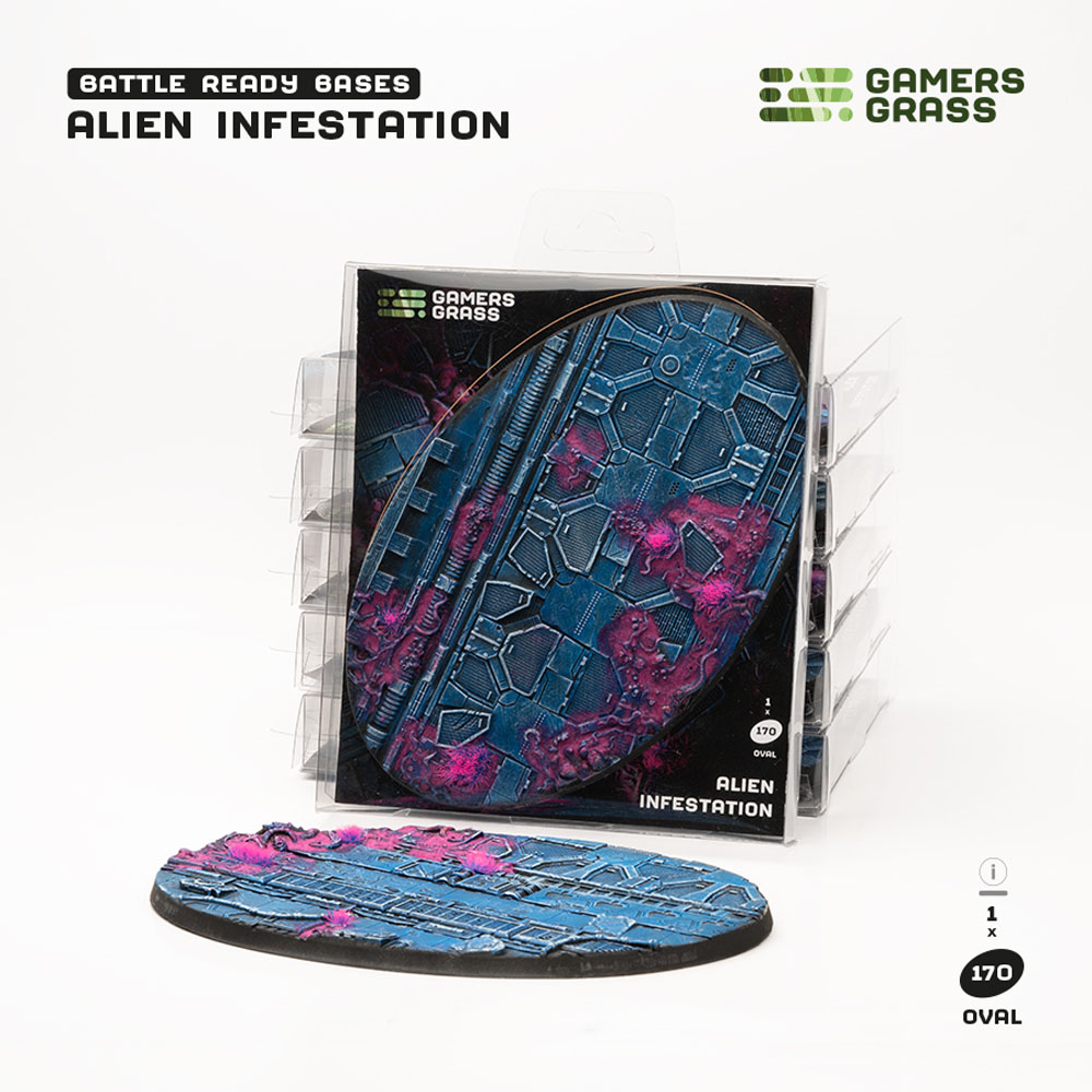 Battle Ready Bases: Alien Infestation - Oval 170mm (1)