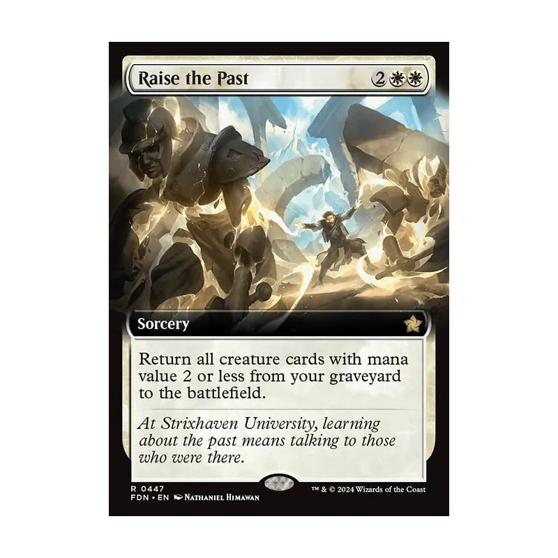 Raise the Past (Extended Art) - Foundations (Foil Near Mint)