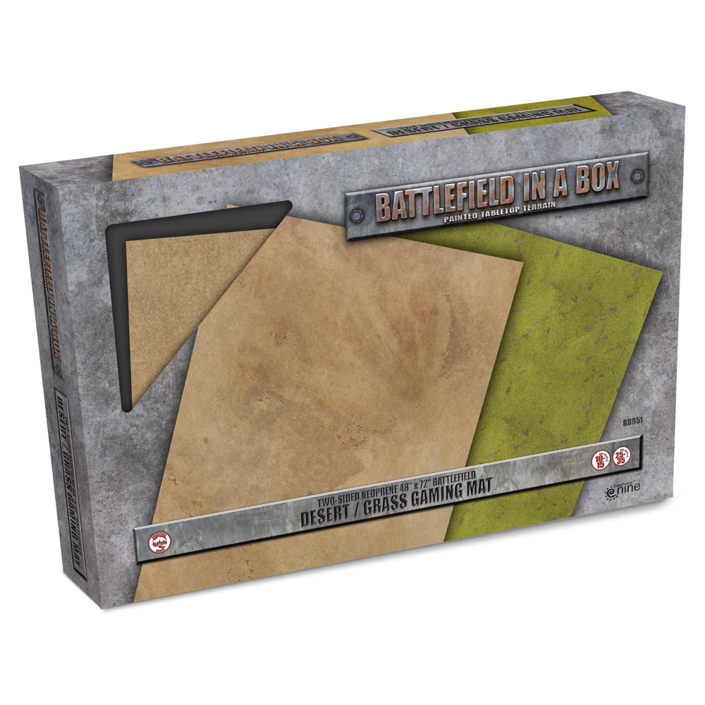 Battlefield in a Box: Gaming Mat - Desert/Grass (48 x 72in)